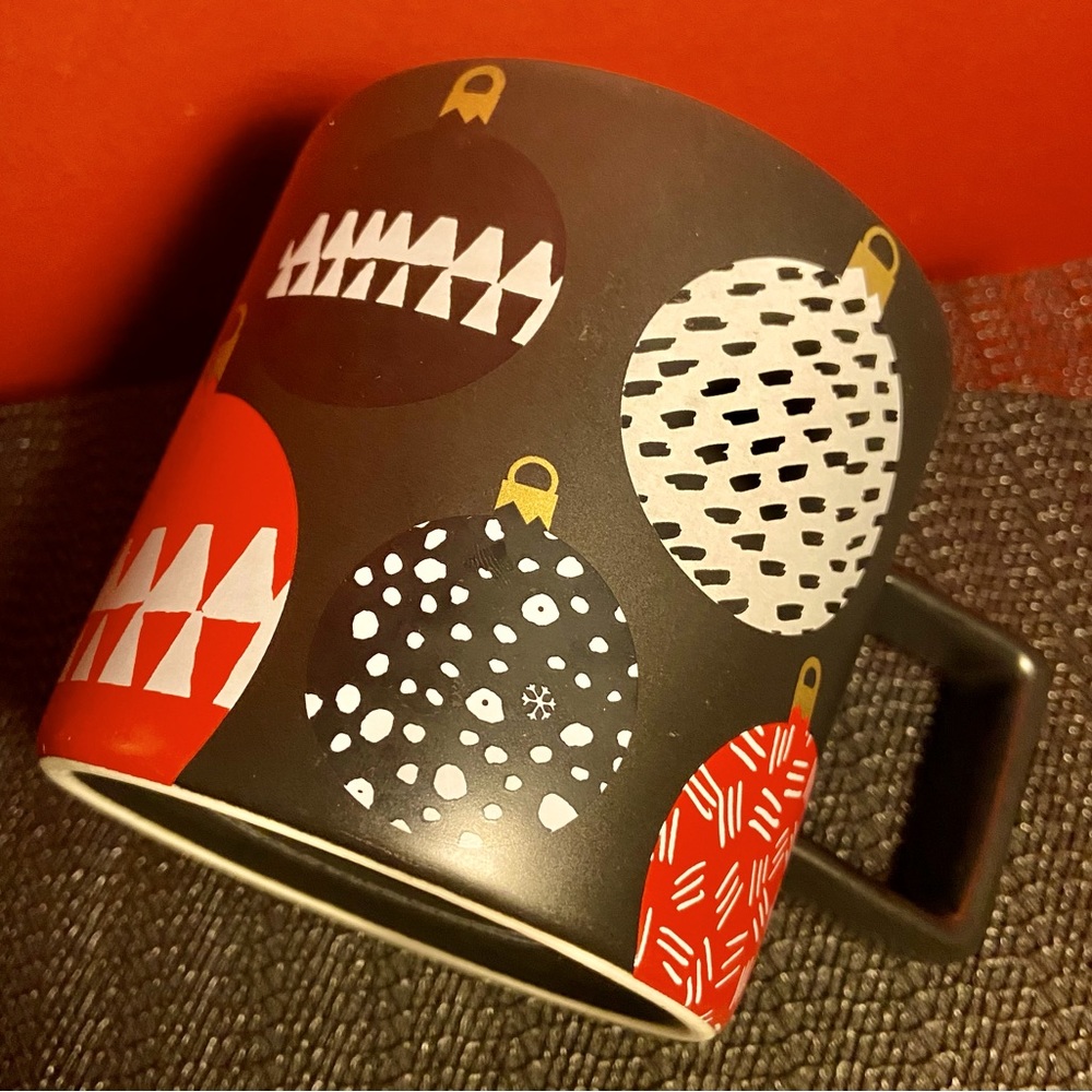 Starbucks Coffee Mug 2016 Christmas Edition Ornaments Black